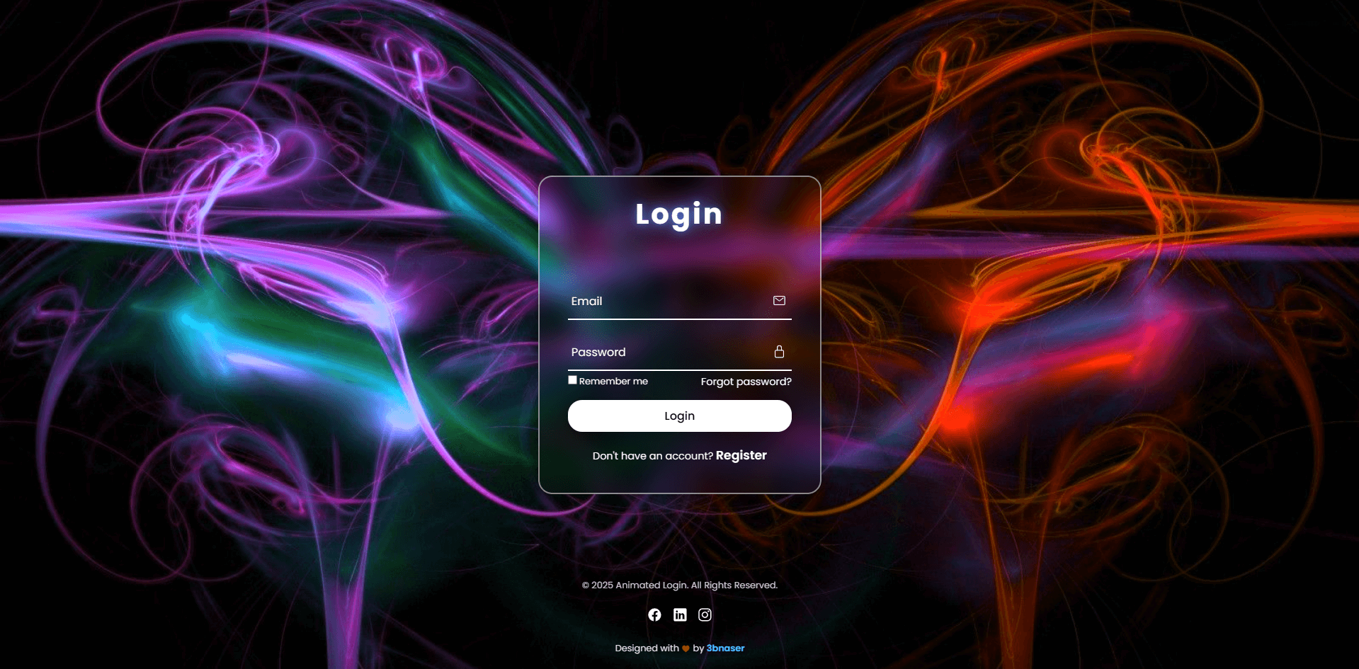 Animated Login Form